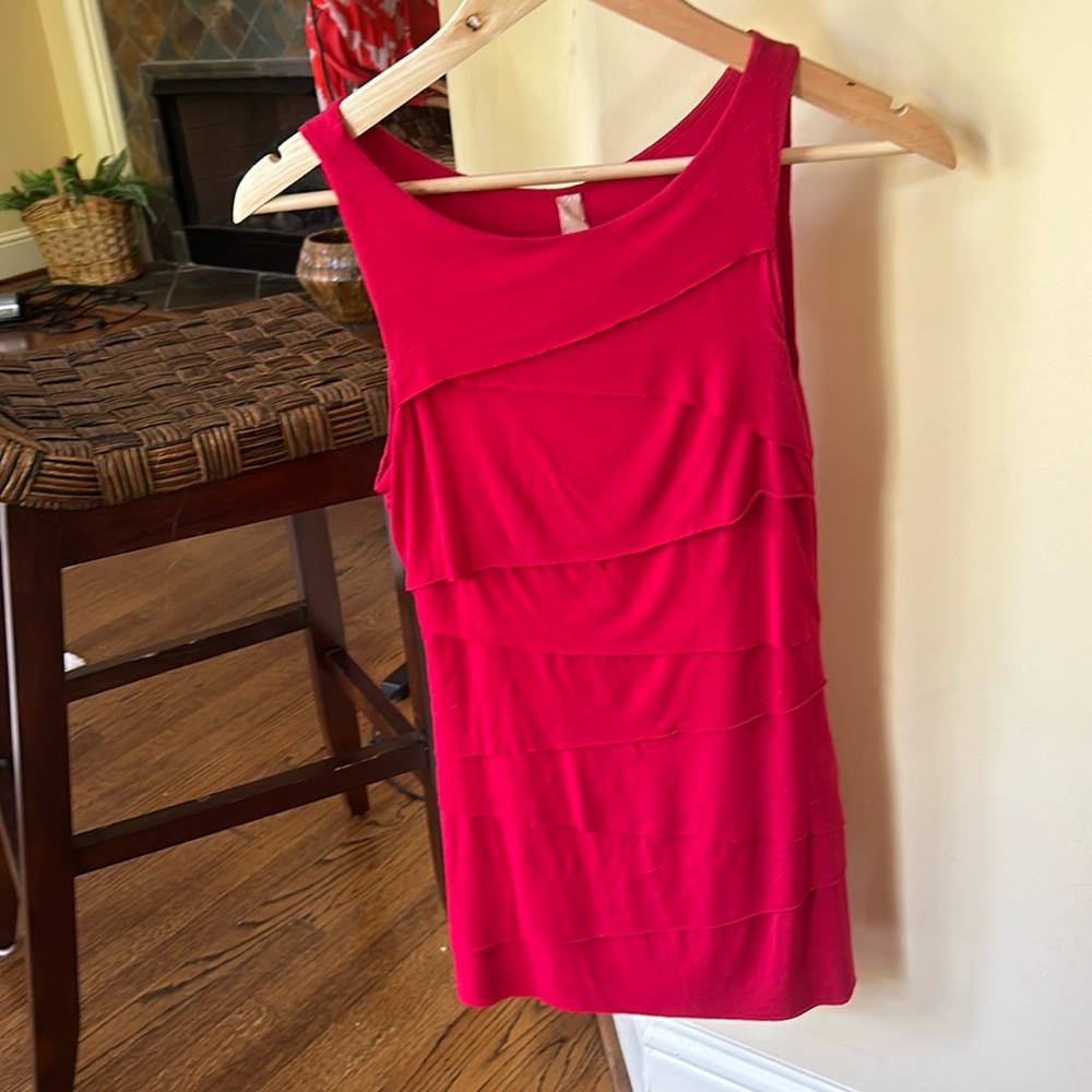 Purchased at Nordstrom. Tiered red top in size S.